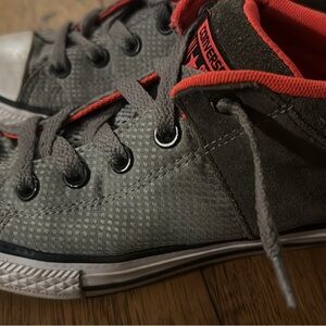 Converse Kids Sneakers in Gray with orange Trim